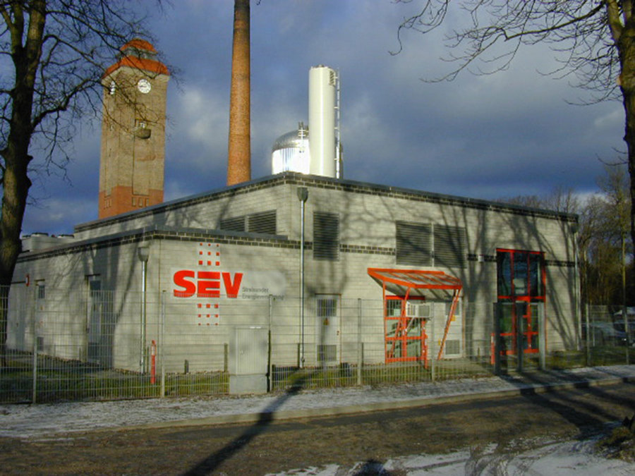 2001 –Neubau Blockheizkraftwerk in Stralsund